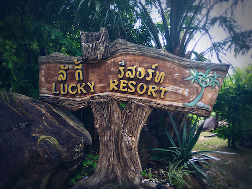 Lucky resort na západní straně ostrova